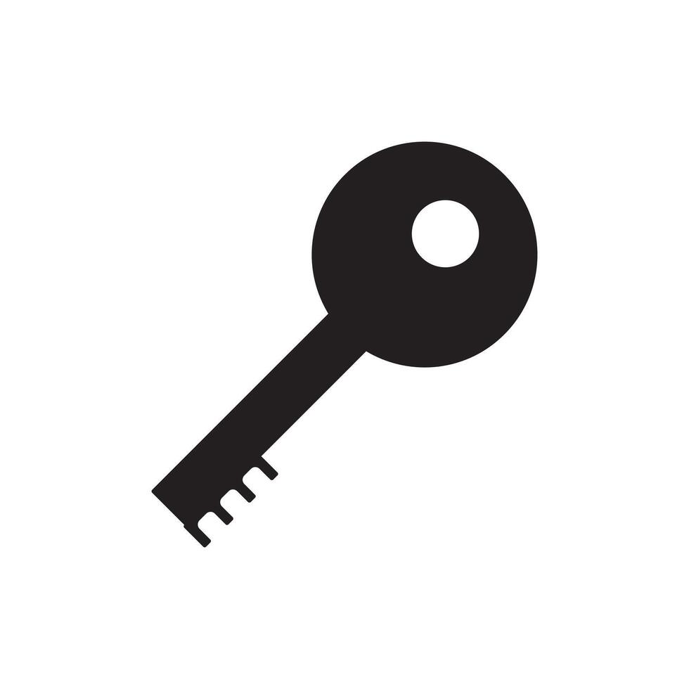 Key icon illustration on white background vector