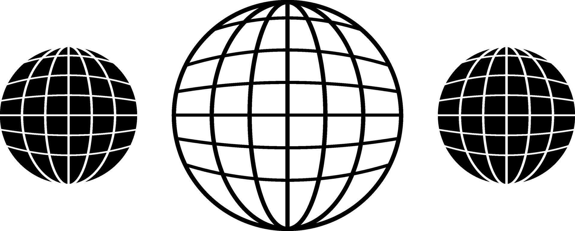 Globe flat icon design illustrator vector