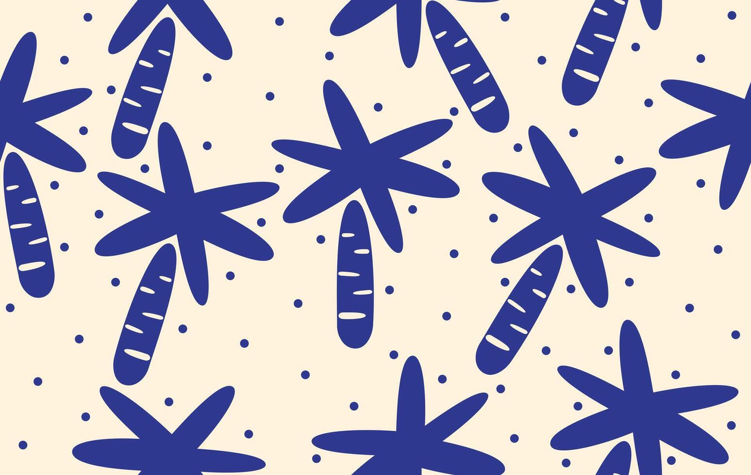 Summer pattern seamless fabric summer season. coconut tree blue tone pattern on yellow. Designed for background ,wallpaper ,summer pattern ,wrapping paper ,travel ,holiday ,weekend ,vacation ,trip vector