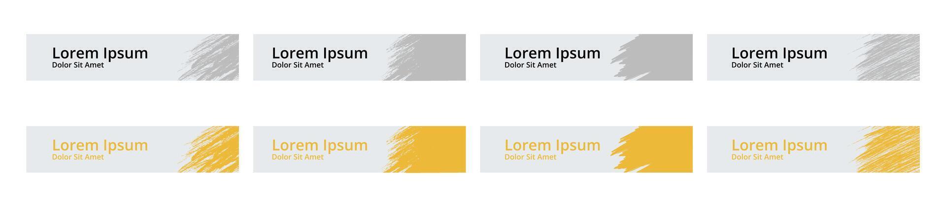 title box lower third grungy hand drawing sketch simple vector