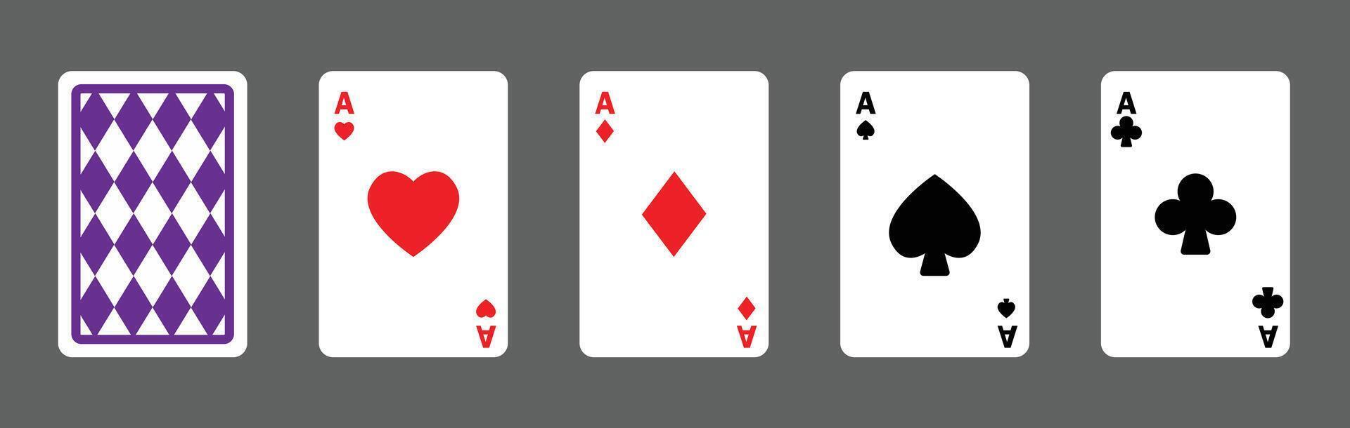 playing card ace poker icon vector