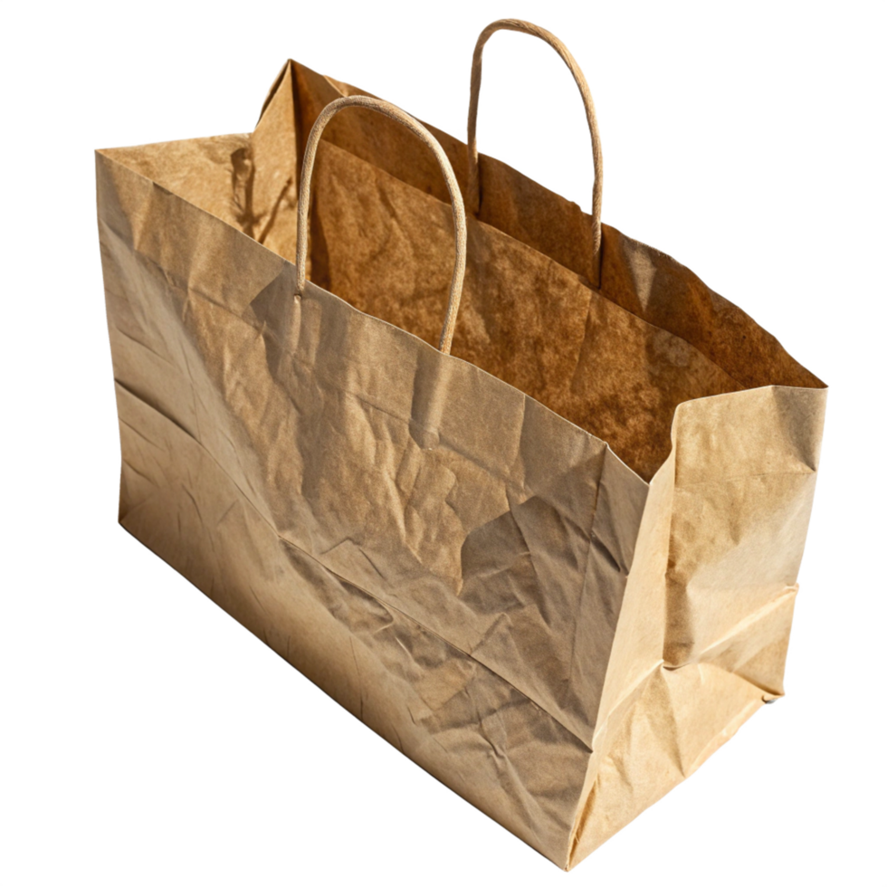 A brown paper bag on an isolated background png