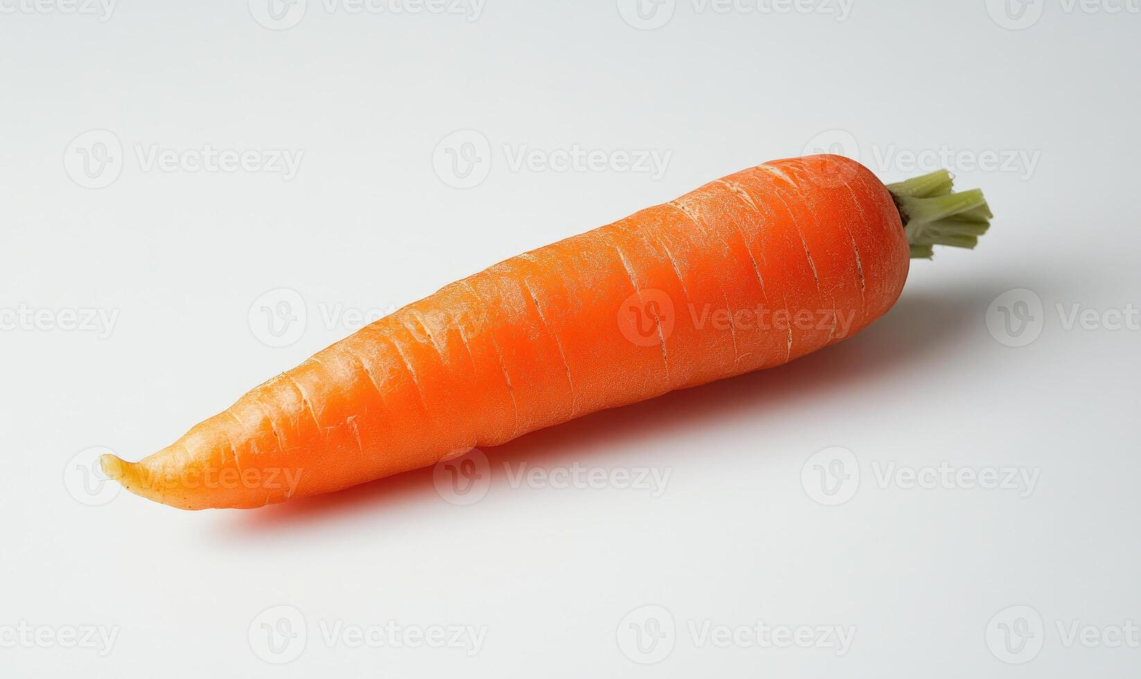 A carrot is sitting on a white background photo