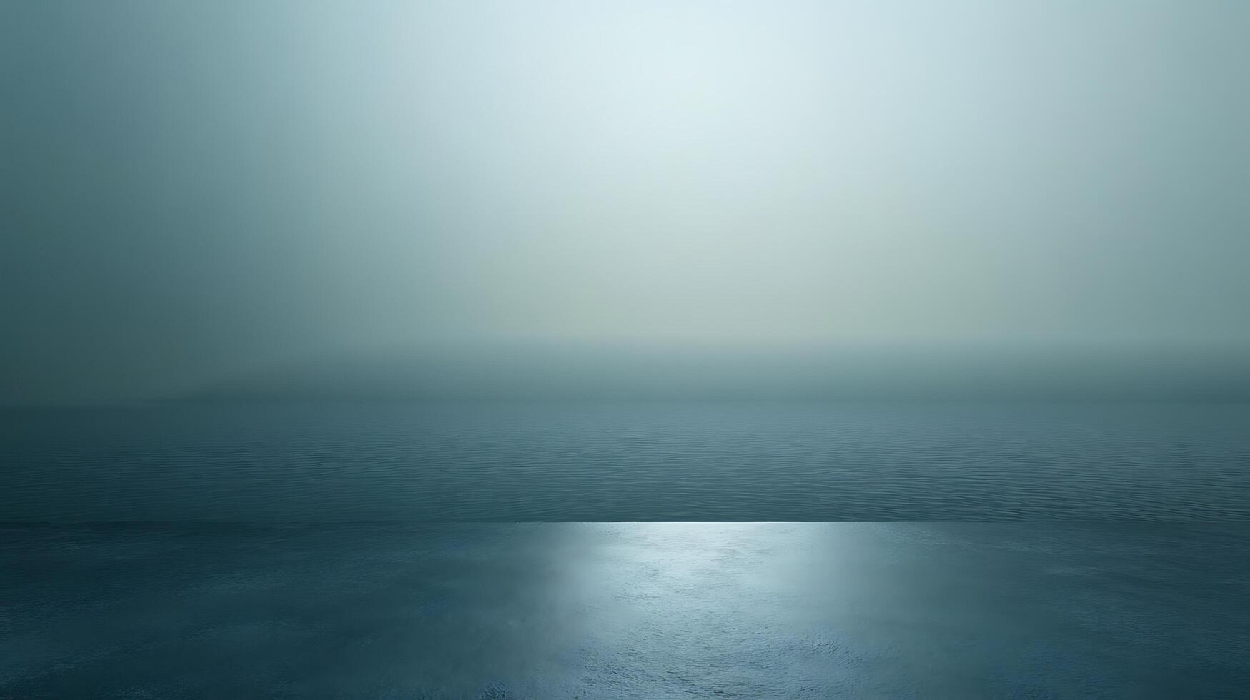 Serene seascape with soft gradient lighting, evoking tranquility and peace, ideal for backgrounds or contemplative themes. photo