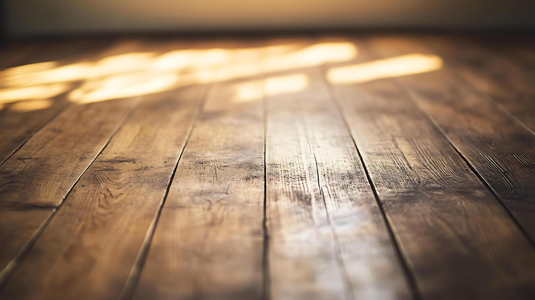 Warm wood floor with natural light and textures creates a cozy and inviting atmosphere. Simple, rustic, and aesthetically pleasing. photo