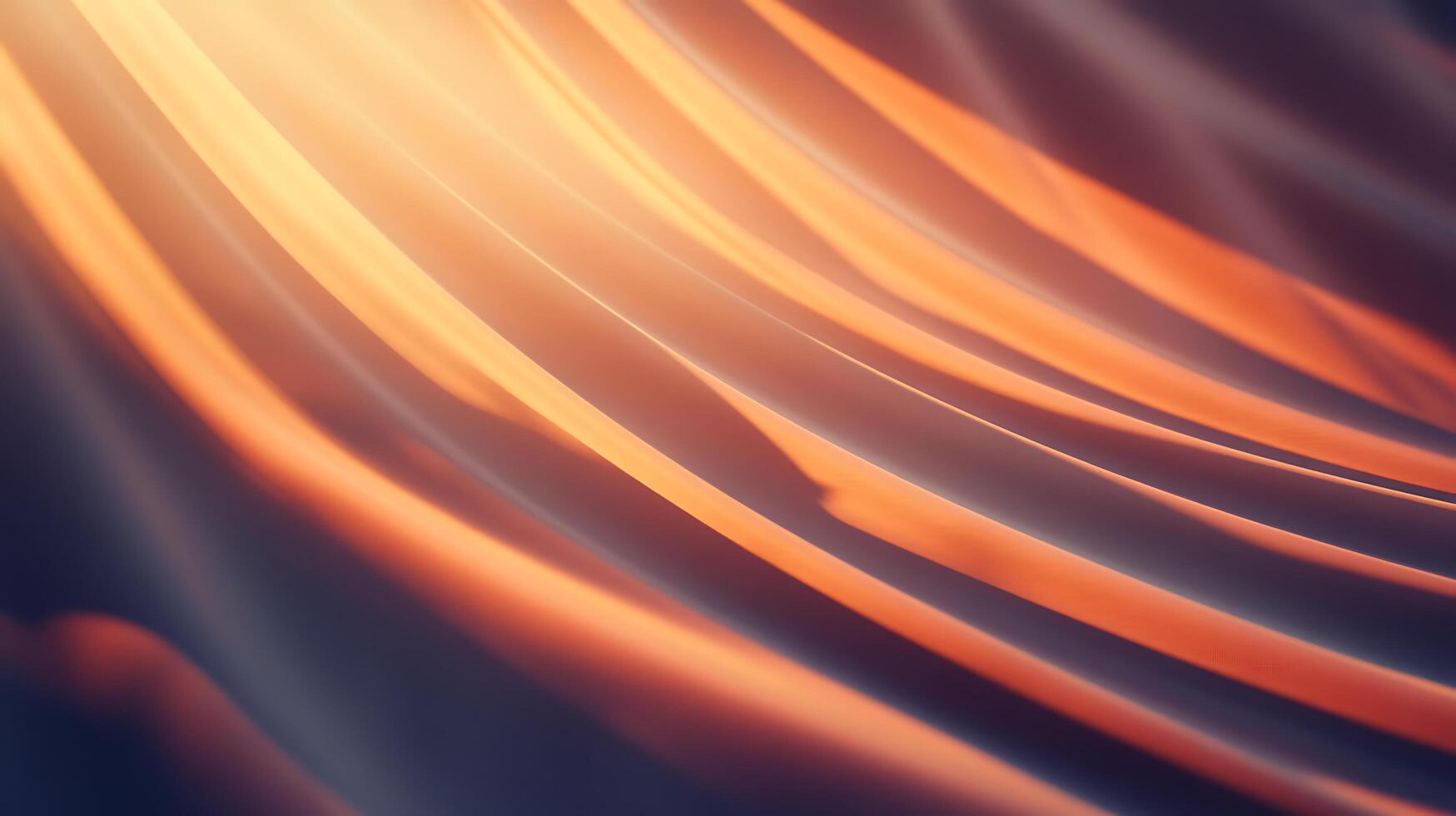 Abstract flowing bands of light in shades of orange and blue create a warm and inviting sense of movement and depth. photo