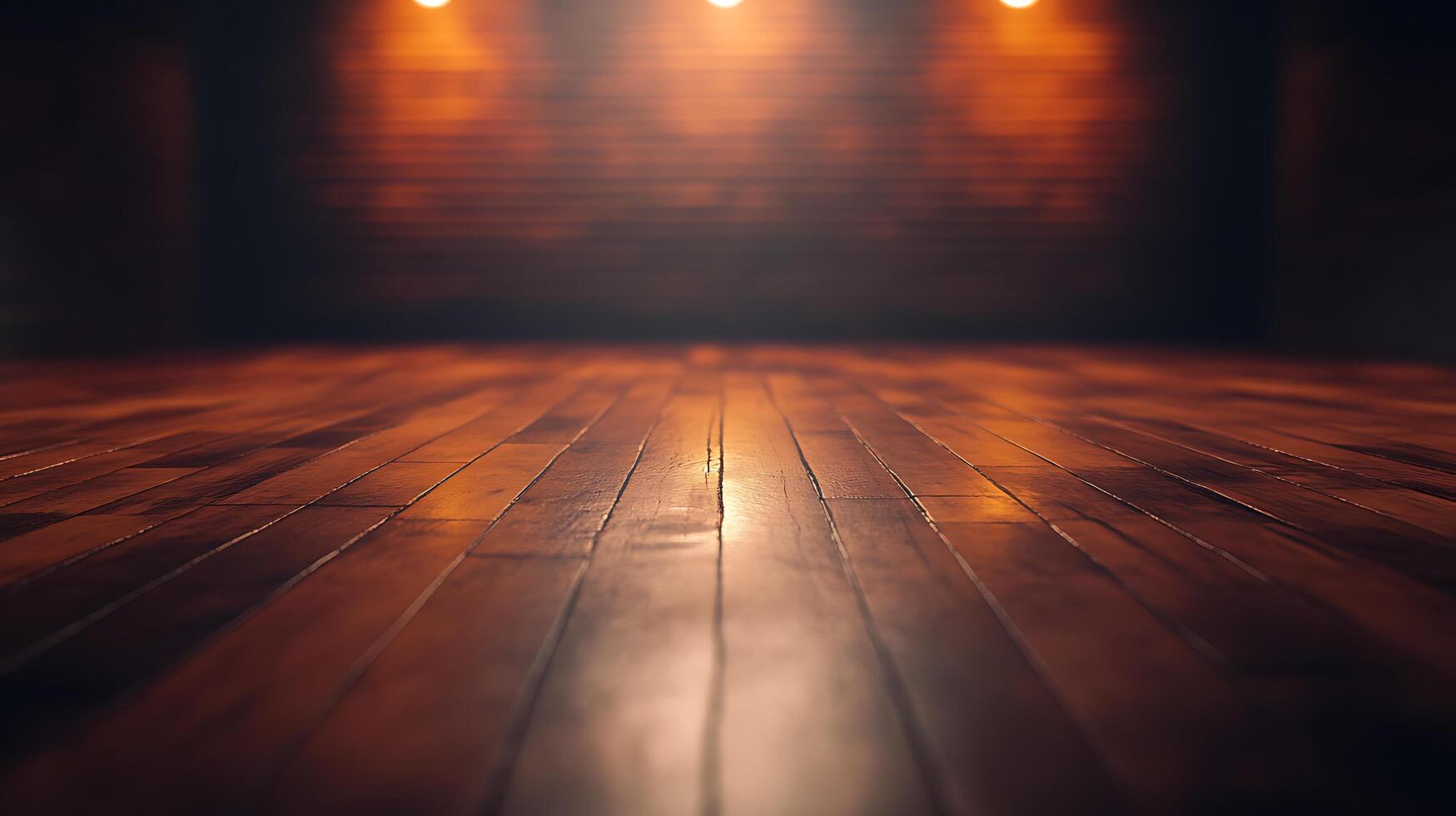 Warm, inviting space featuring a glossy wood floor reflecting soft ambient light, creating a cozy and classic atmosphere. photo