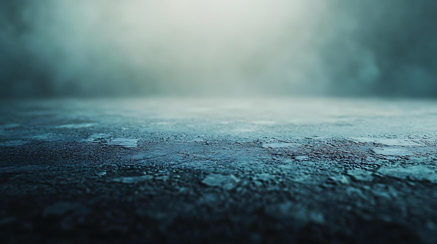 An eerie, mysterious backdrop featuring a textured surface under a foggy sky, evoking a sense of the unknown and anticipation of the unseen. photo