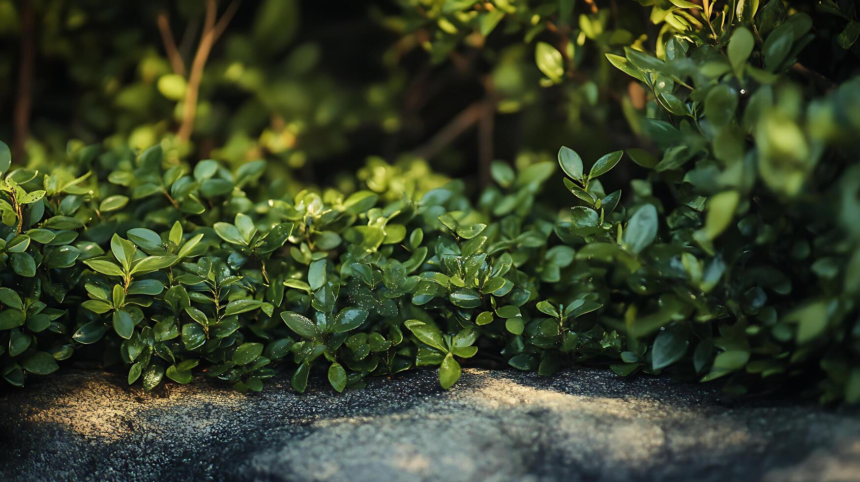 Close up view of healthy vibrant green foliage, the picture perfect capture conveys growth, vitality, and connection with the natural world. photo