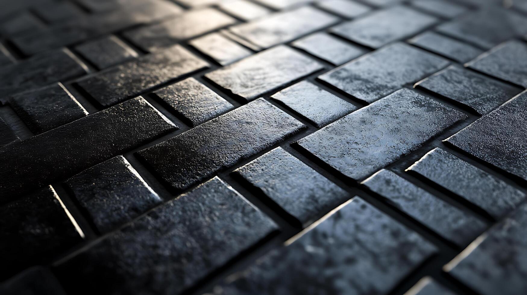 Detailed view of a textured surface with a geometric pattern and a play of light and shadow, emphasizing the material's character. photo
