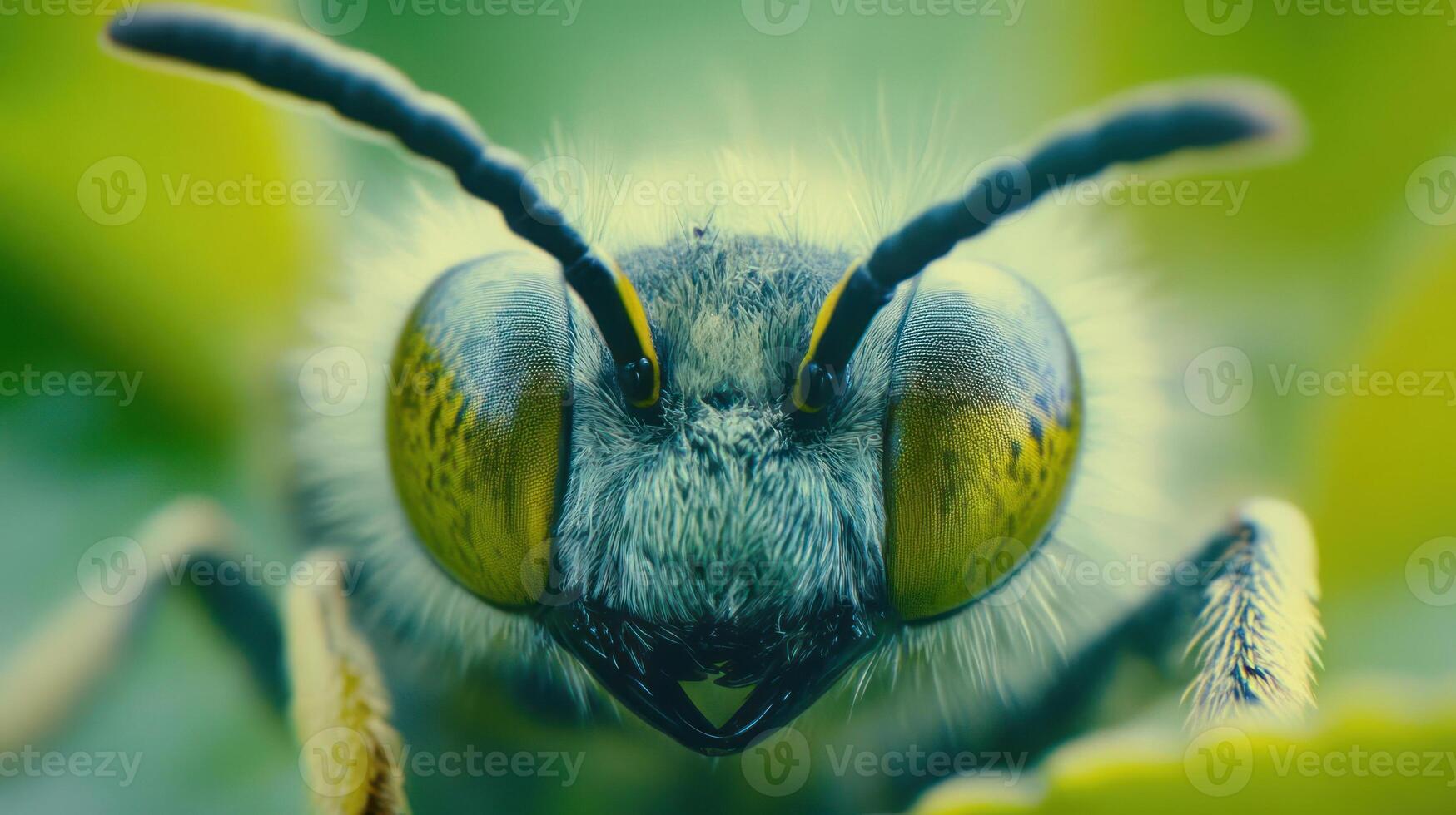 close up of a bee photo