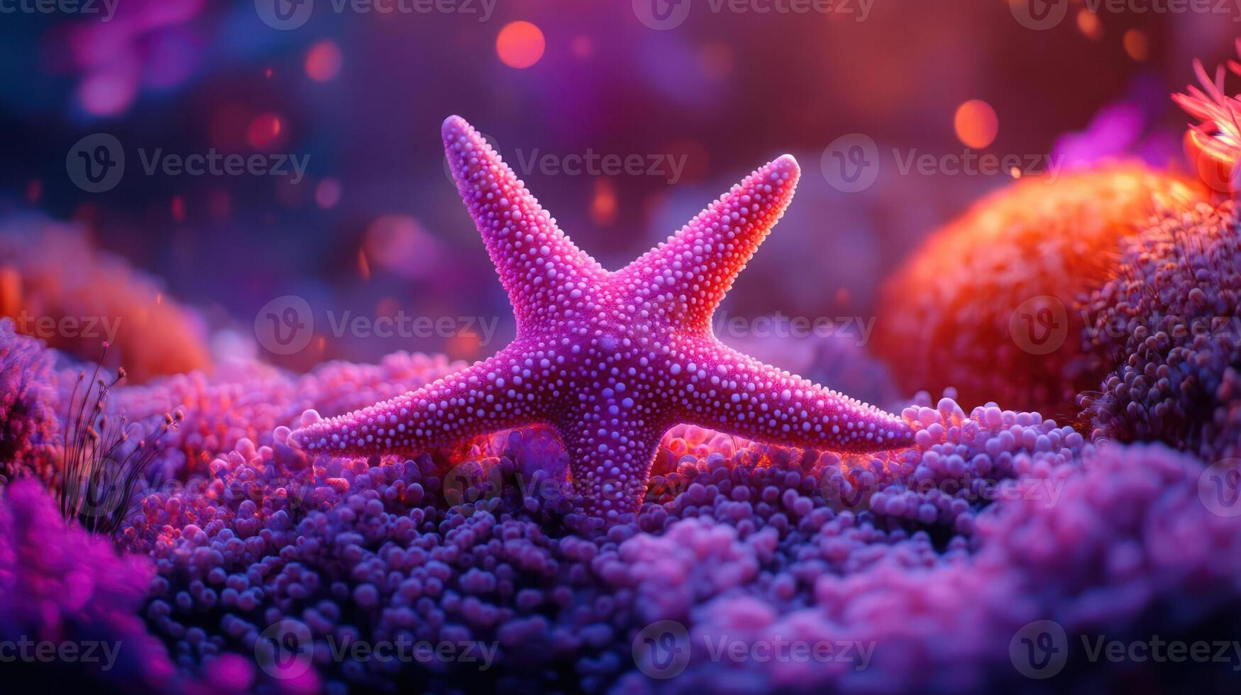 Starfish on Ocean Floor photo