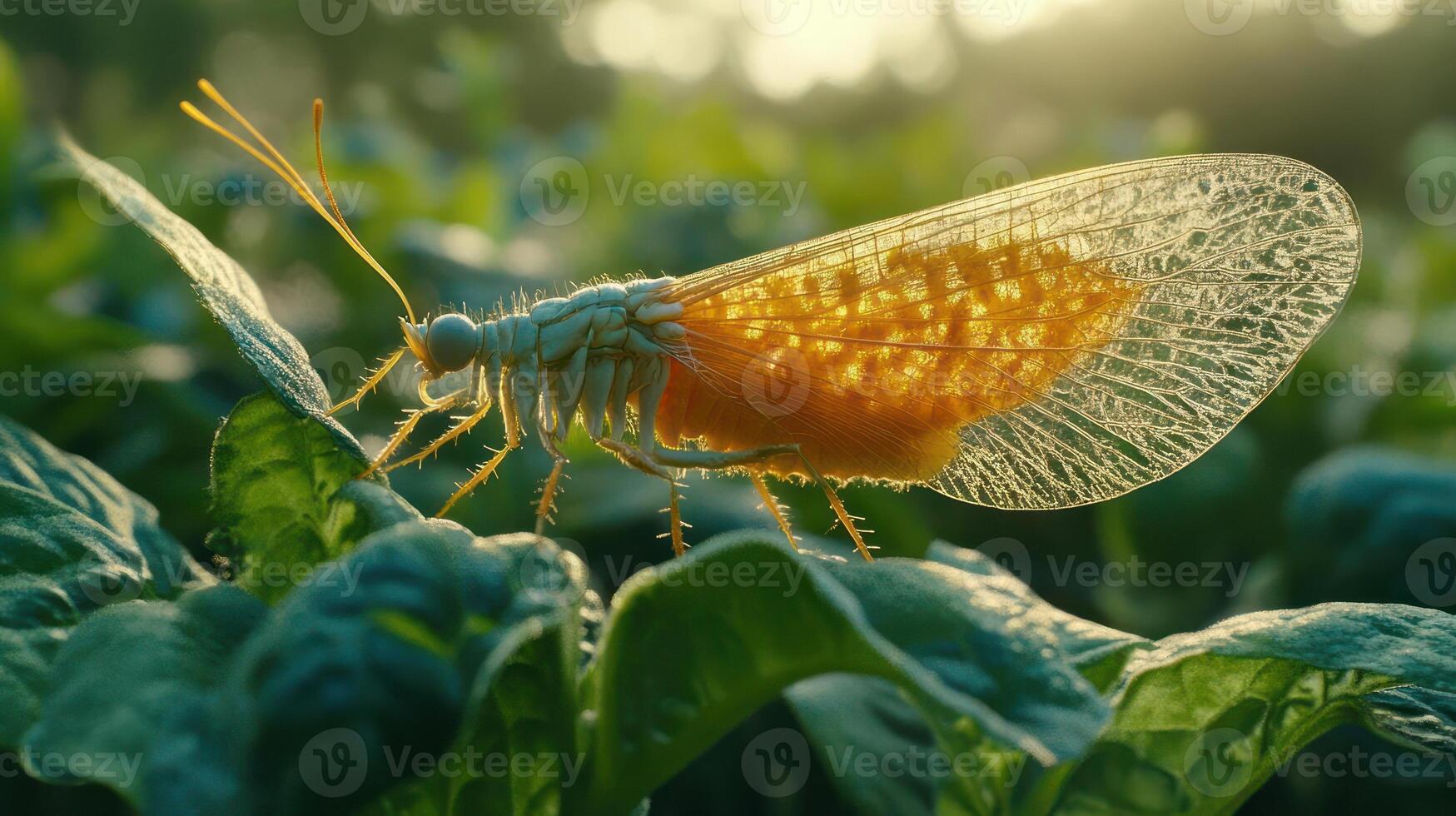 Insect on a leaf photo