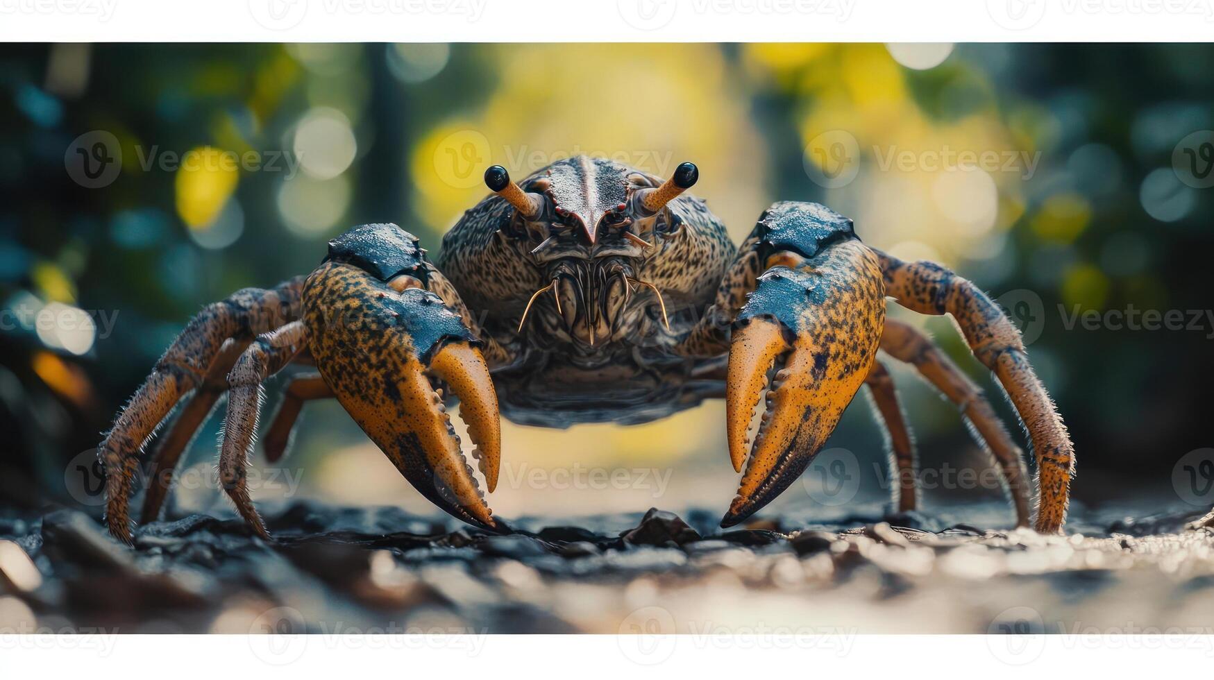 A Large Crab on a Rock photo
