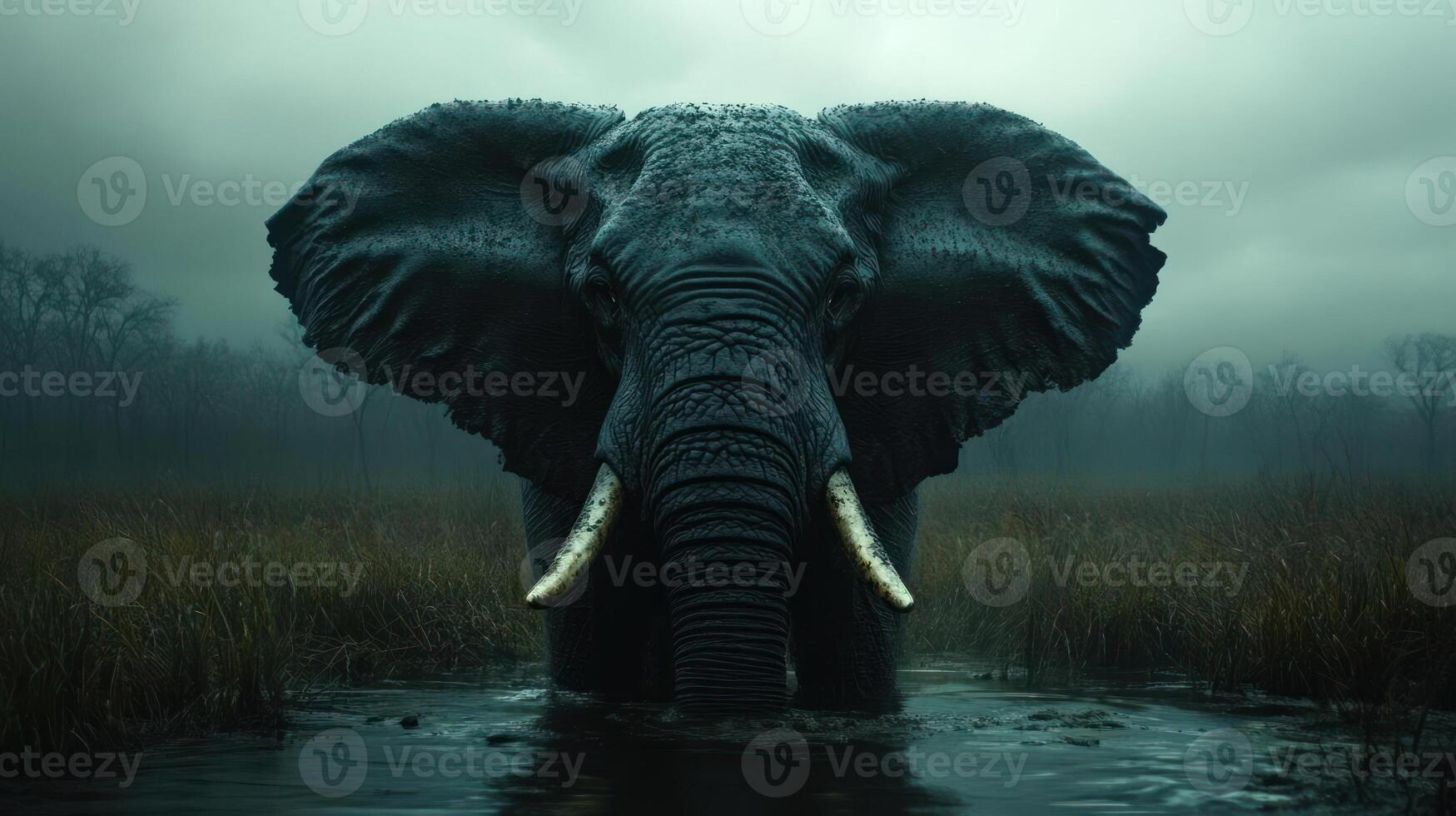 Elephant in the mood for something wild photo