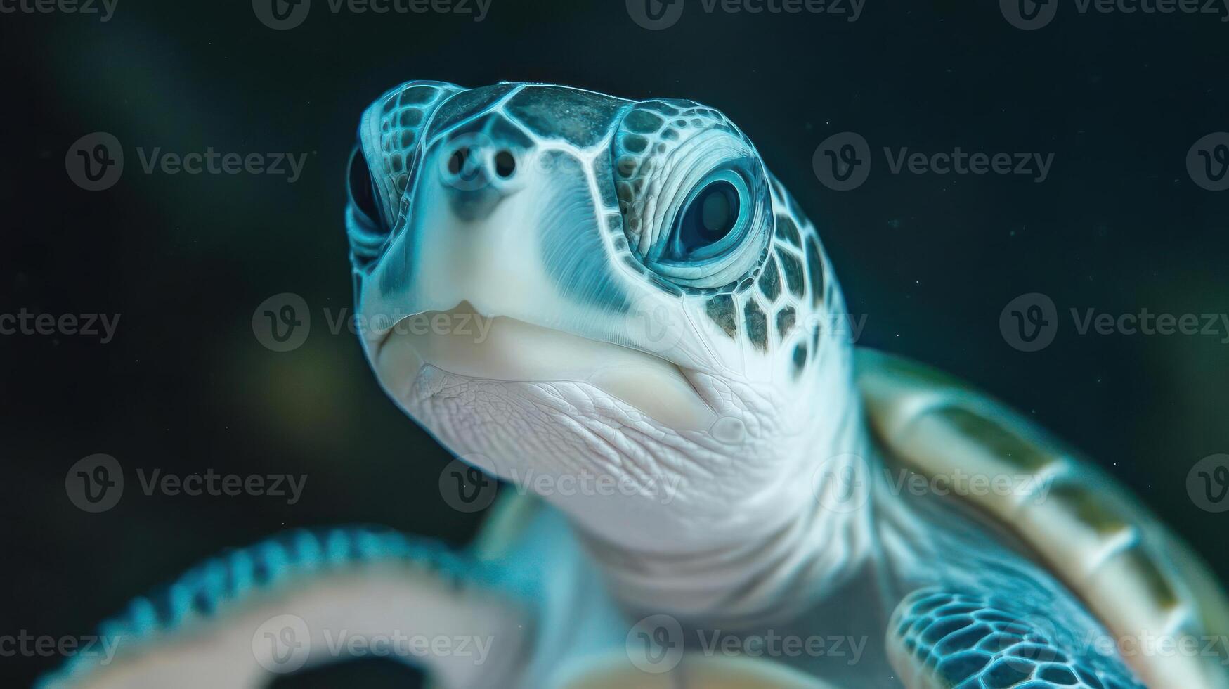 Close-up of a turtle's head photo