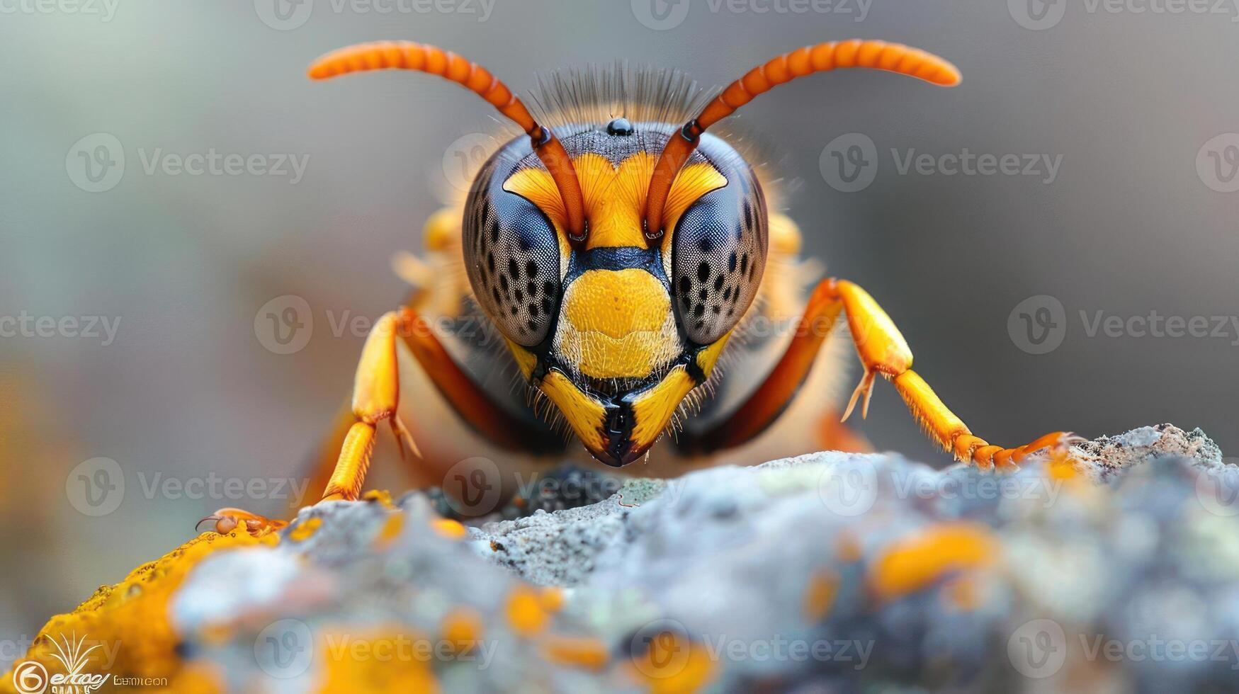 Close-up of a Chinese giant hornet photo