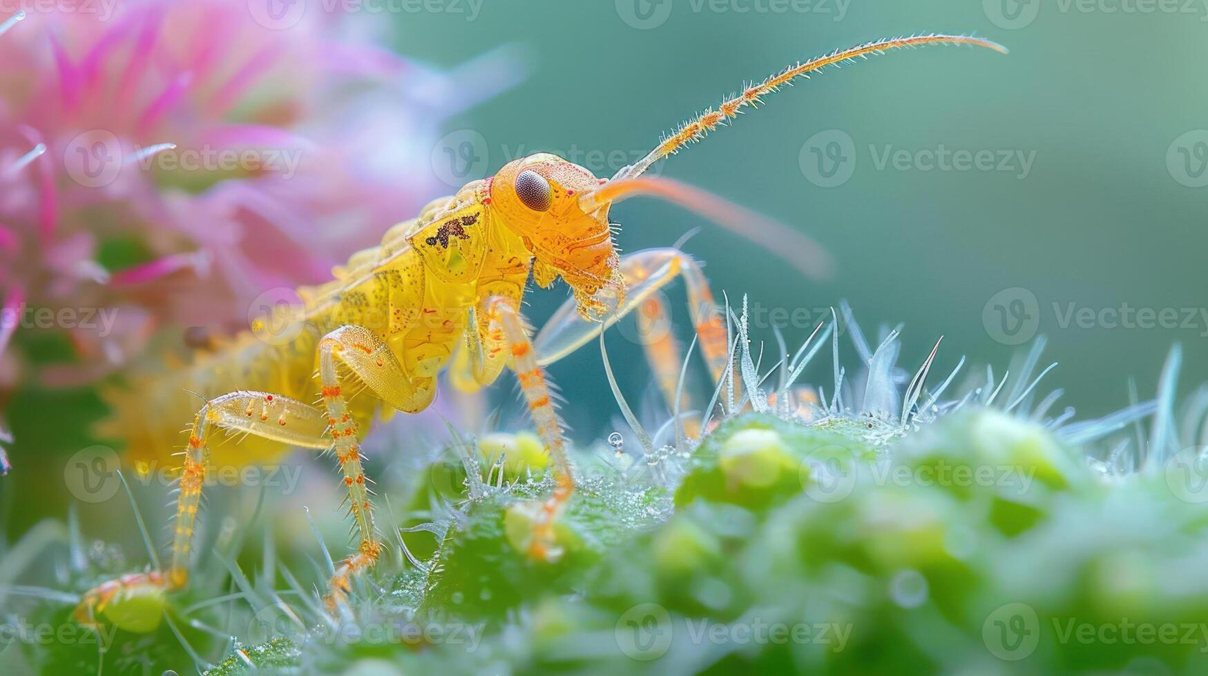 Close-up of a cricket insect on grass photo