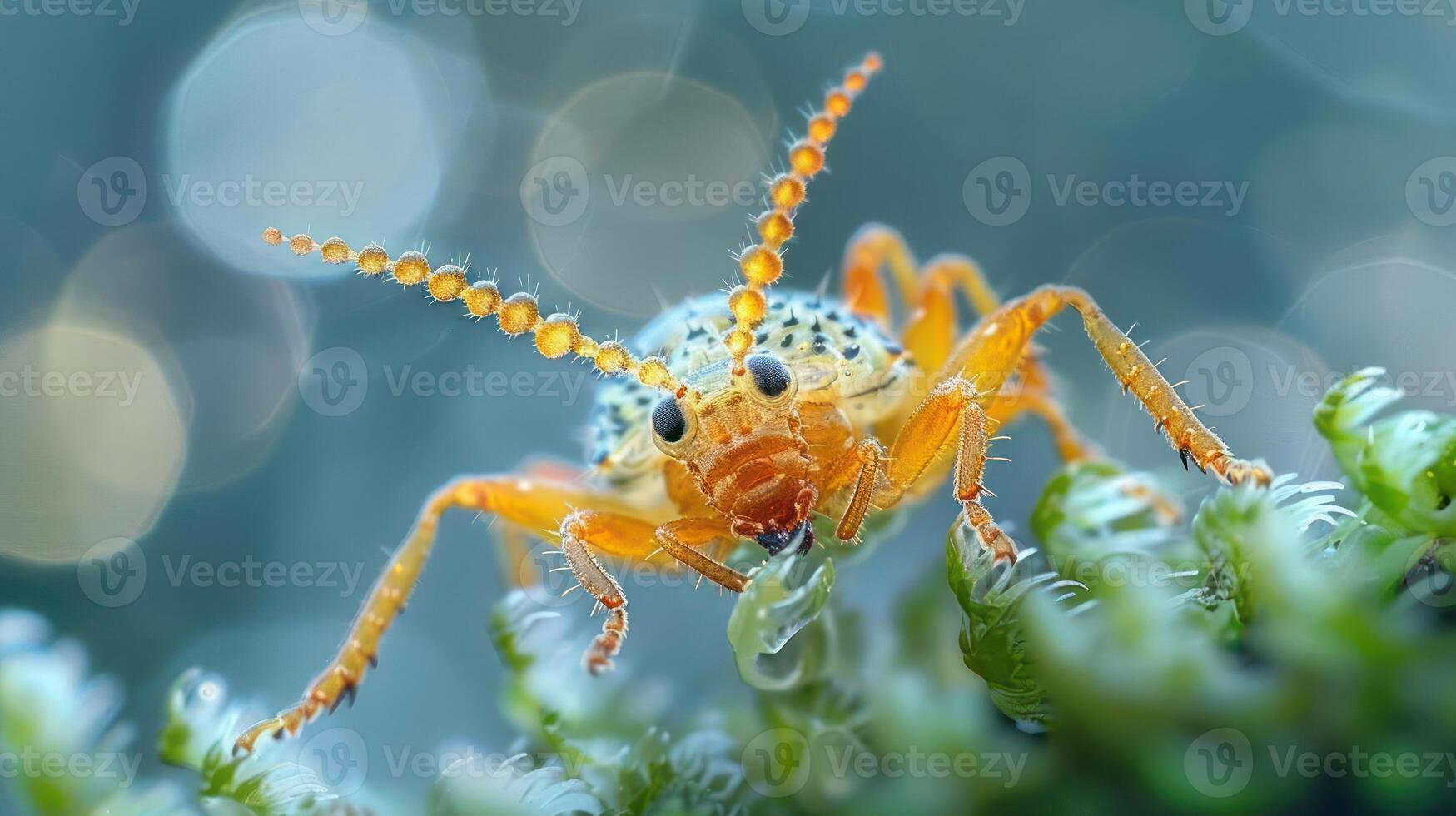 Close-up of an insect on a plant photo