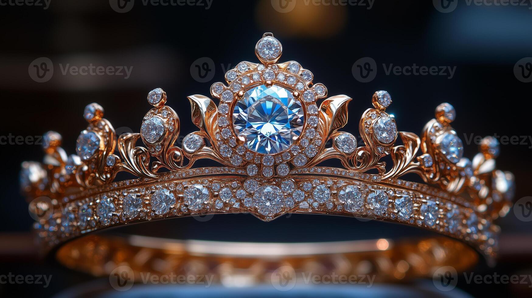 A beautiful crown with diamonds on it photo
