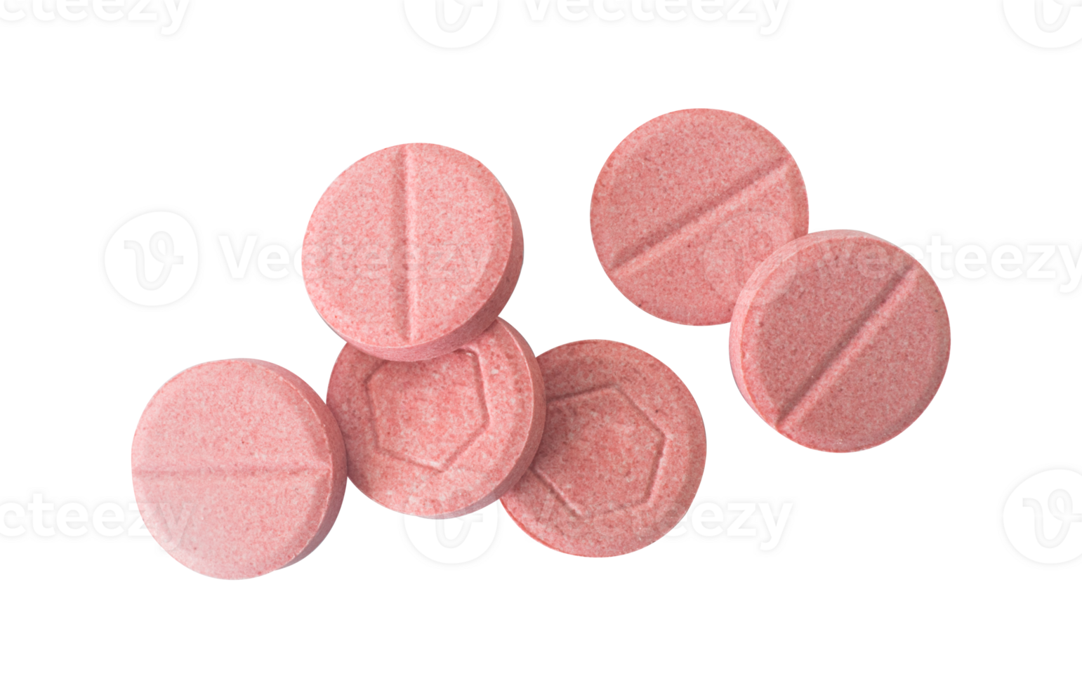 bunch of pink drug for pharmacy isolated png