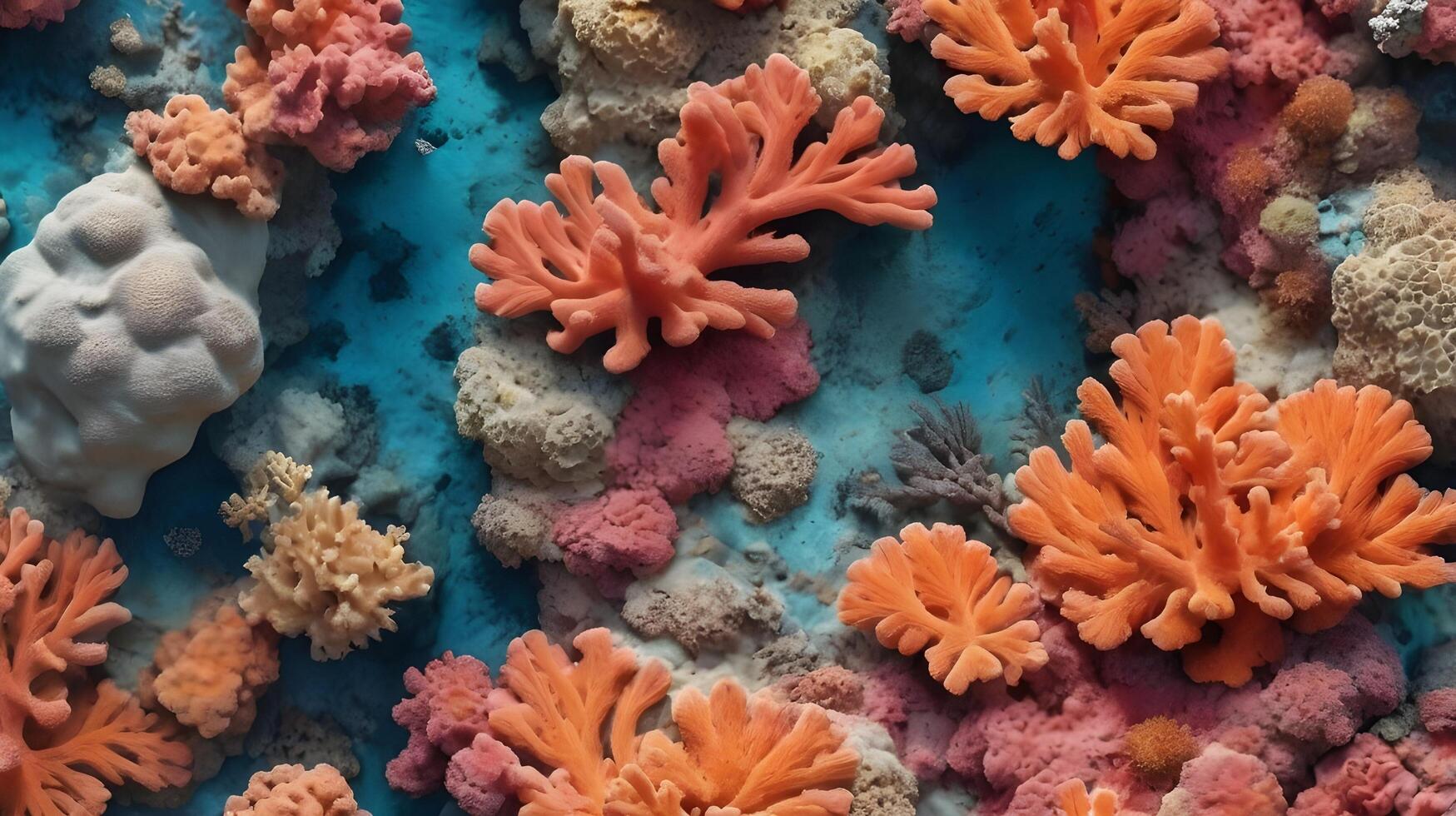 A finely detailed underwater shot showcasing the natural textures of coral formations. photo