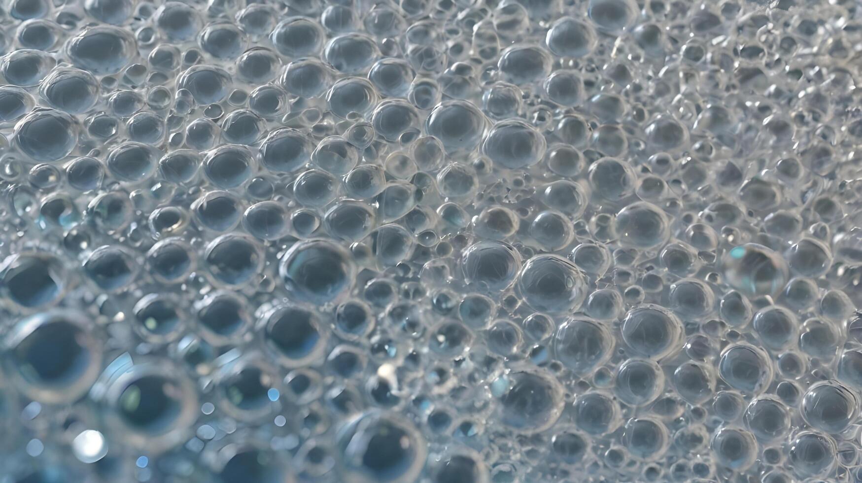 A close-up of plastic wrap with delicate air pockets, resulting in a soft, textured look. photo