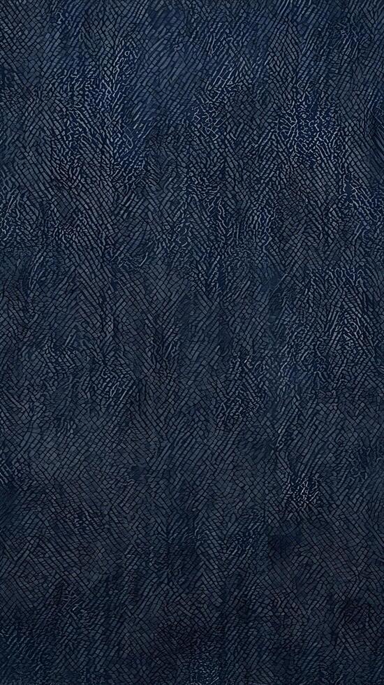 A detailed close-up of denim, highlighting its diagonal twill weave and fiber details. photo