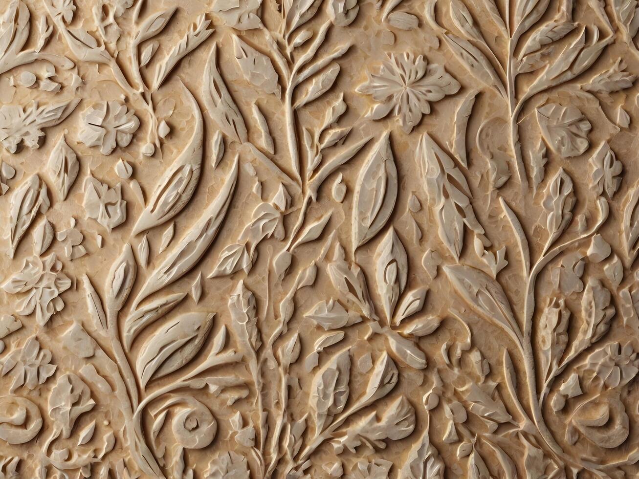 A finely textured close-up of decorative embossed paper with intricate designs. photo