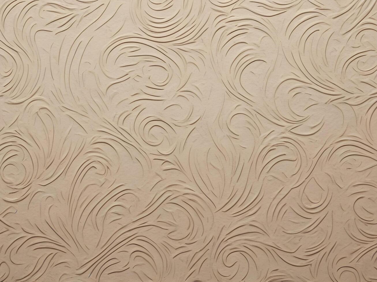 A detailed macro shot of embossed craft paper featuring elegant patterns. photo