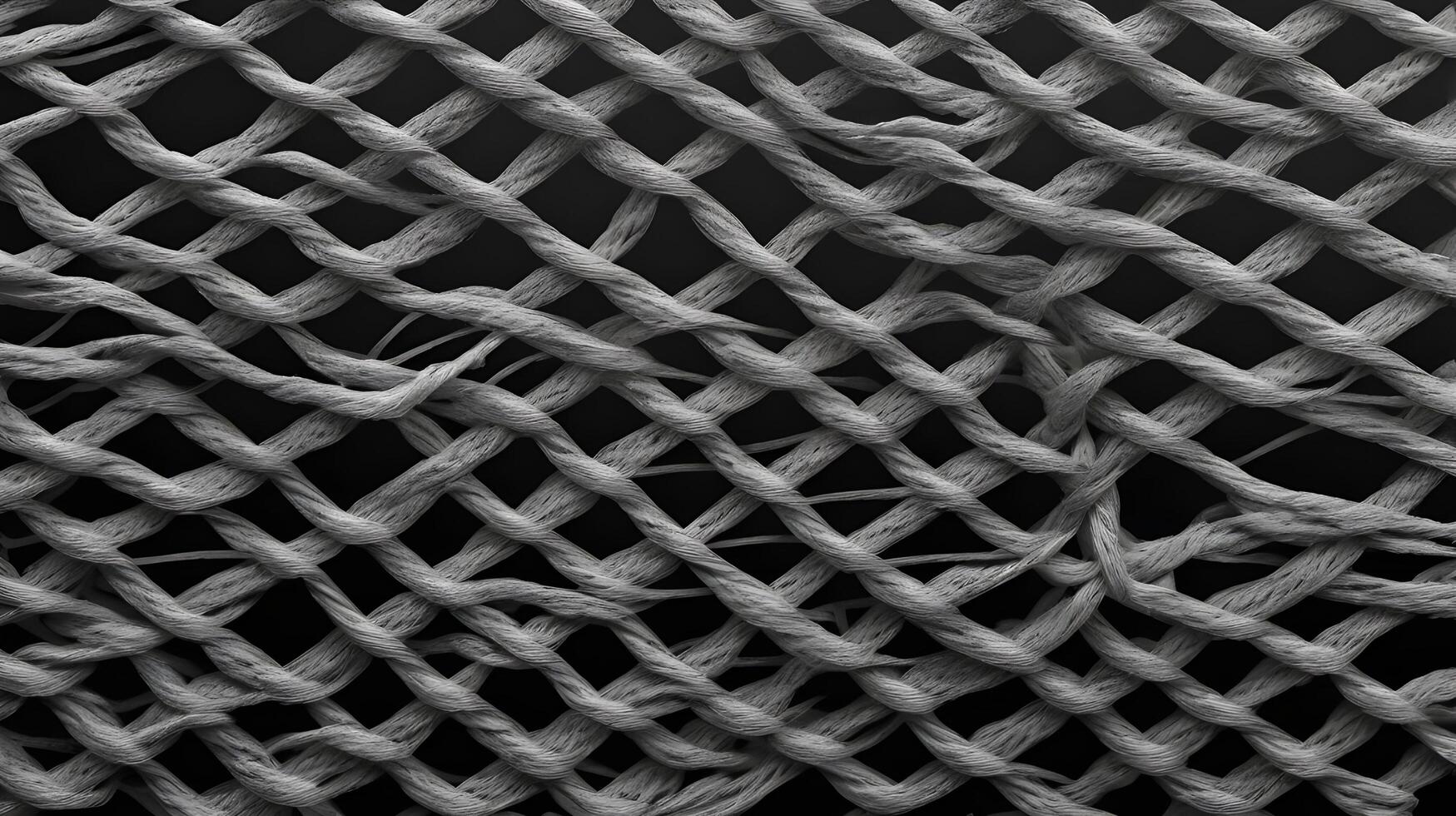 A close-up of metal wire mesh, showing the precision of its repeating geometric patterns. photo