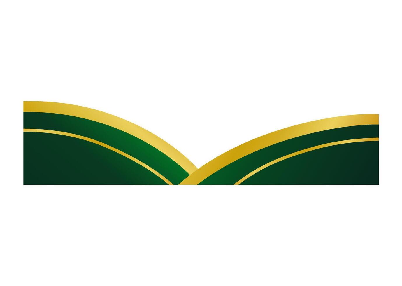 Sophisticated Green and Gold Certificate Border vector