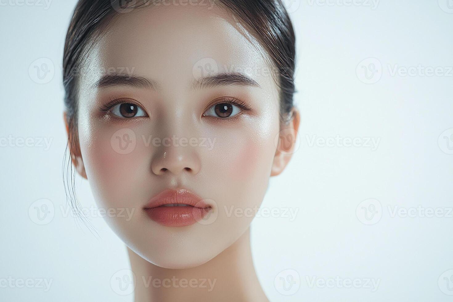 A woman with a beautiful face and a beautiful face photo