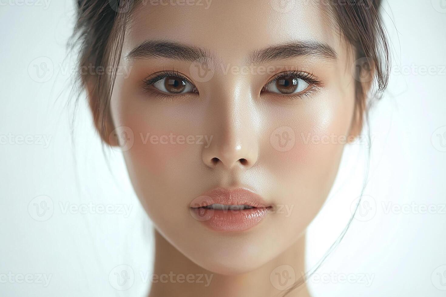 A woman with a beautiful face and a beautiful face photo