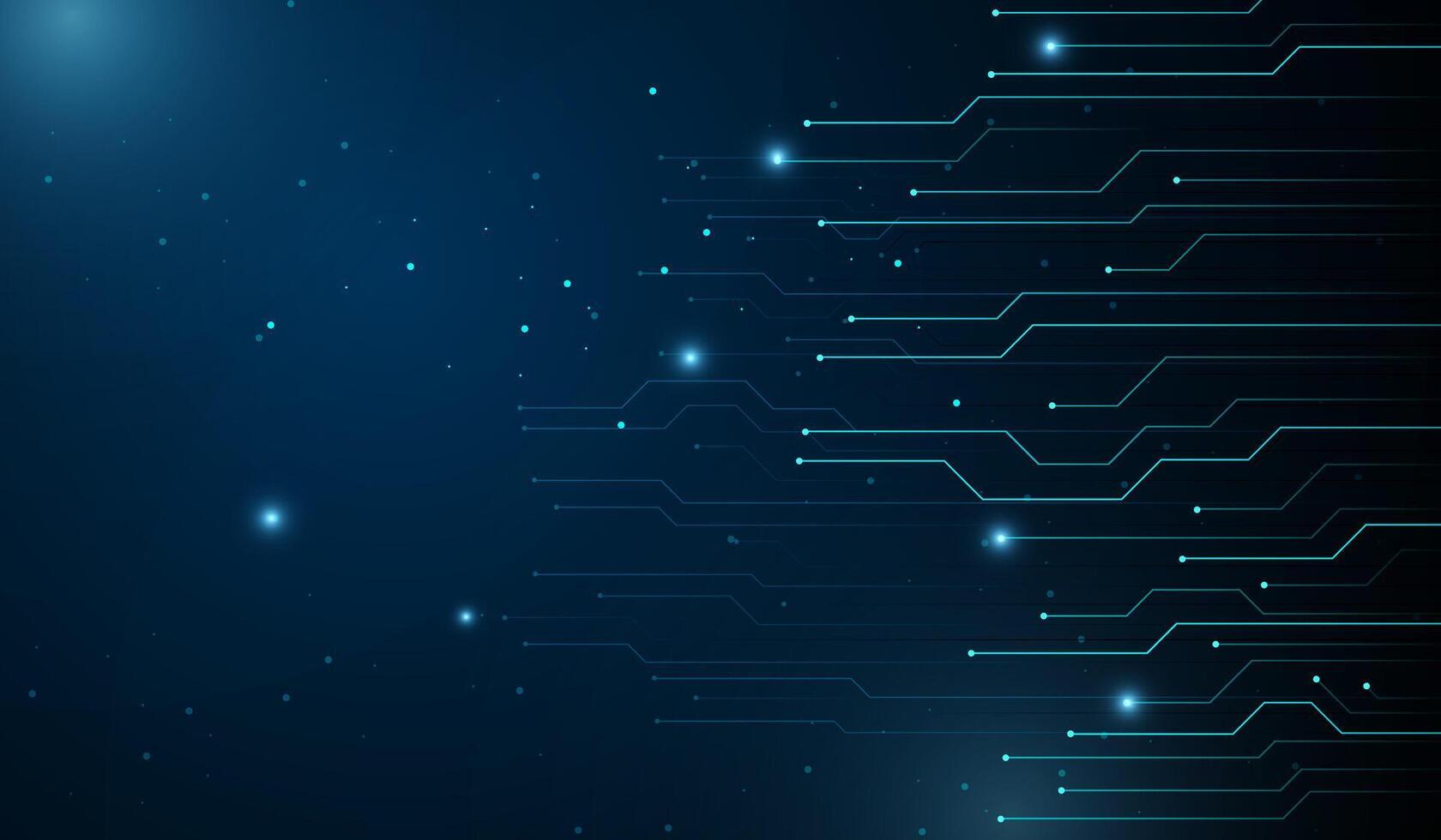 A modern Technology Background in , Illustrations. and abstract technology futuristic design with glowing blue circuit-like lines on a dark background design vector