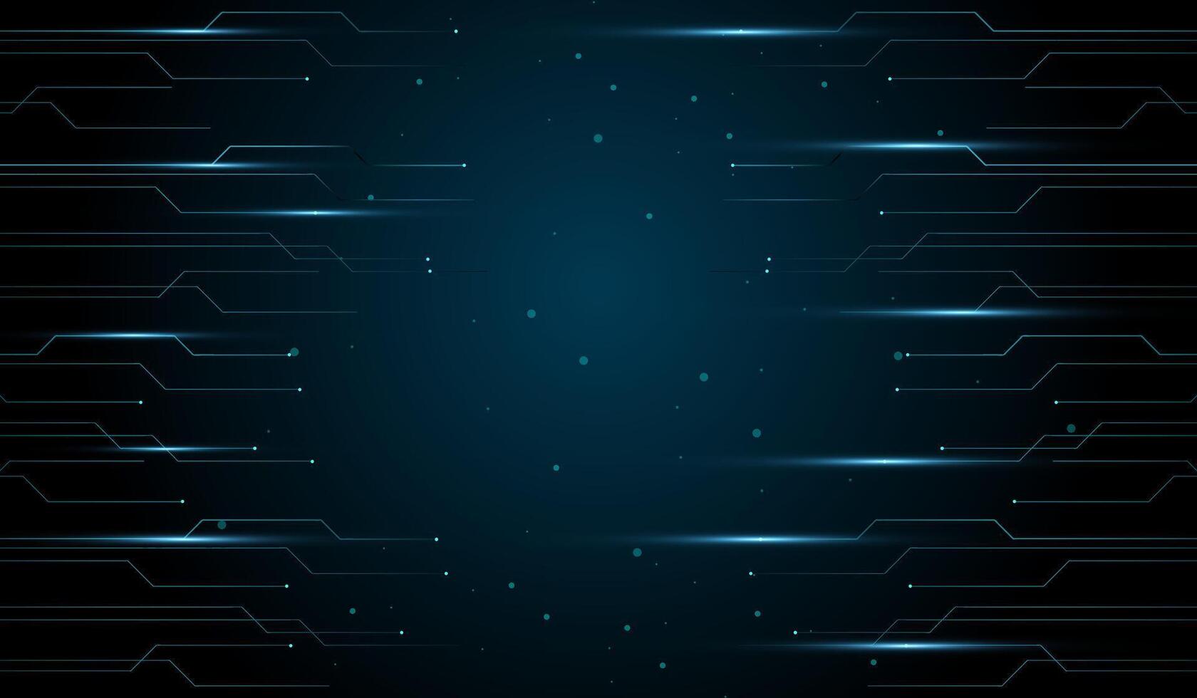 The abstract technology futuristic design with glowing blue circuit-like lines on a dark background , illustration design vector