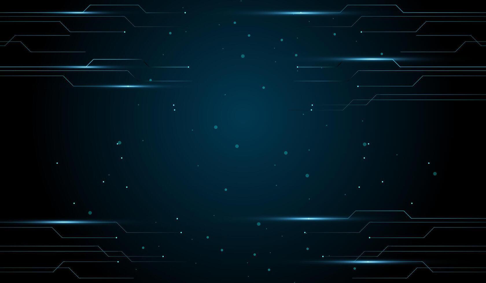 The abstract technology futuristic background design with glowing blue circuit-like lines on a dark background , illustration design vector