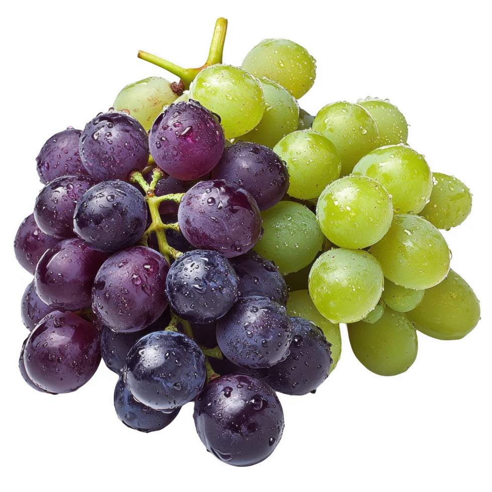 Grapes, purple, green, black, water droplets png
