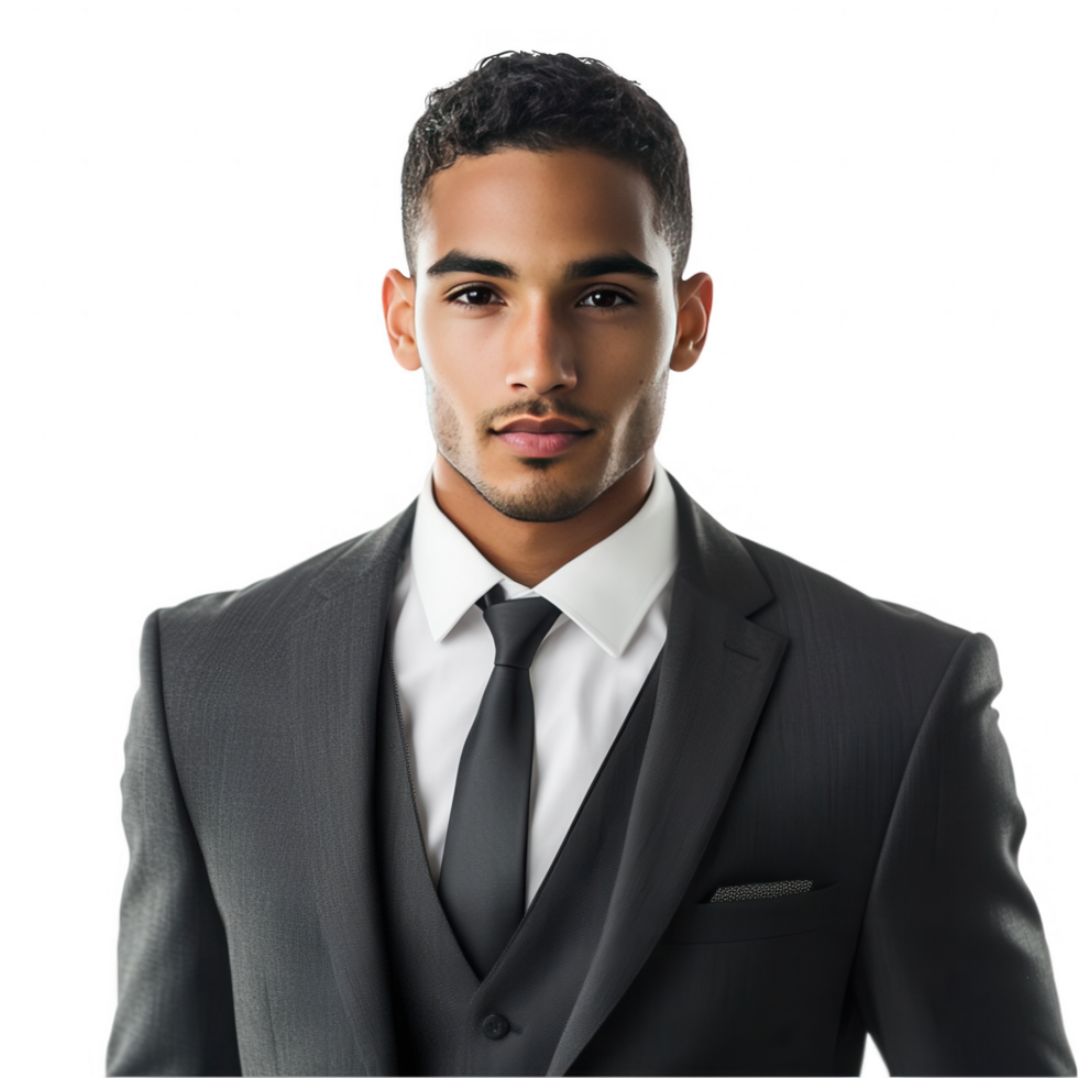 A man in a suit and tie png