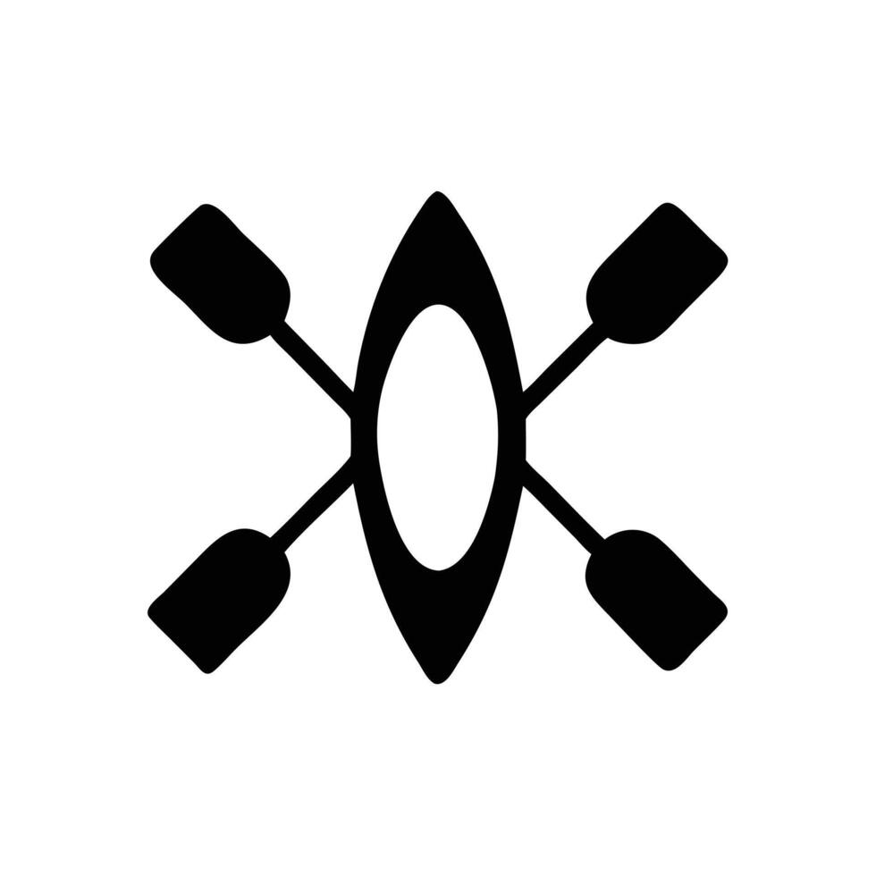 Rowing icon illustration isolated vector