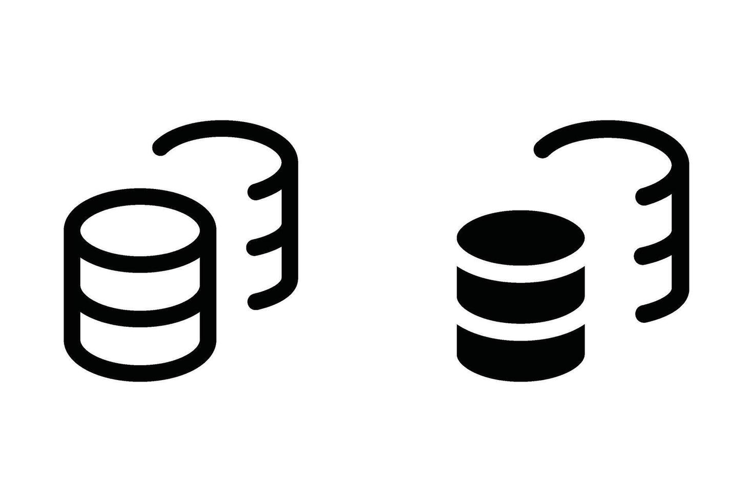 Coin icon. sign for mobile concept and web design. illustration vector
