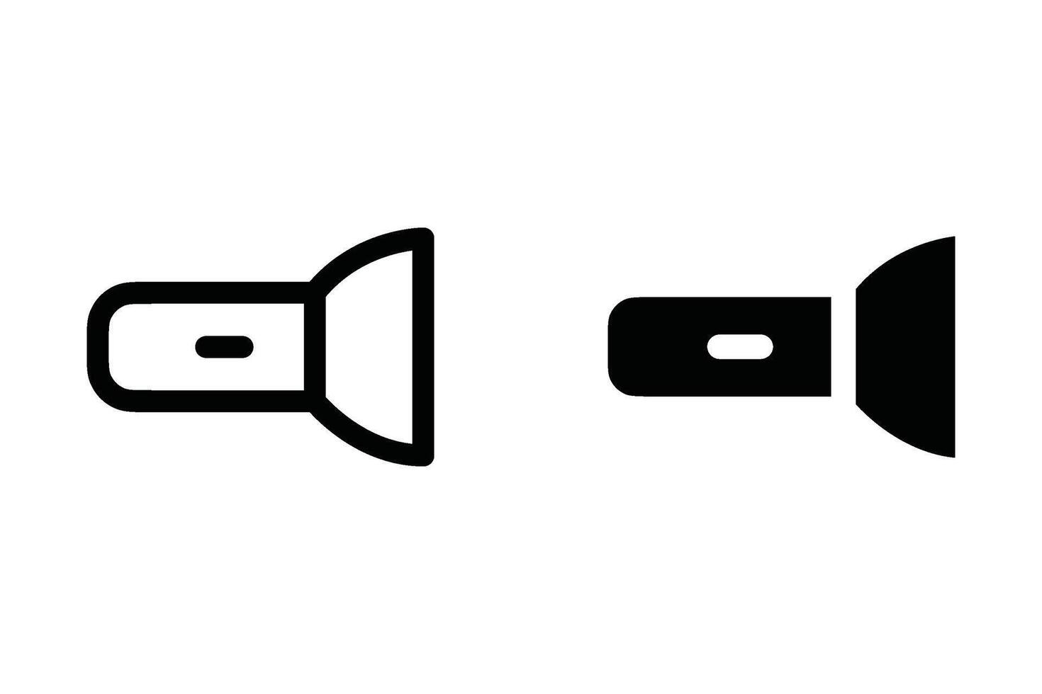 Flashlight icon. sign for mobile concept and web design. illustration vector