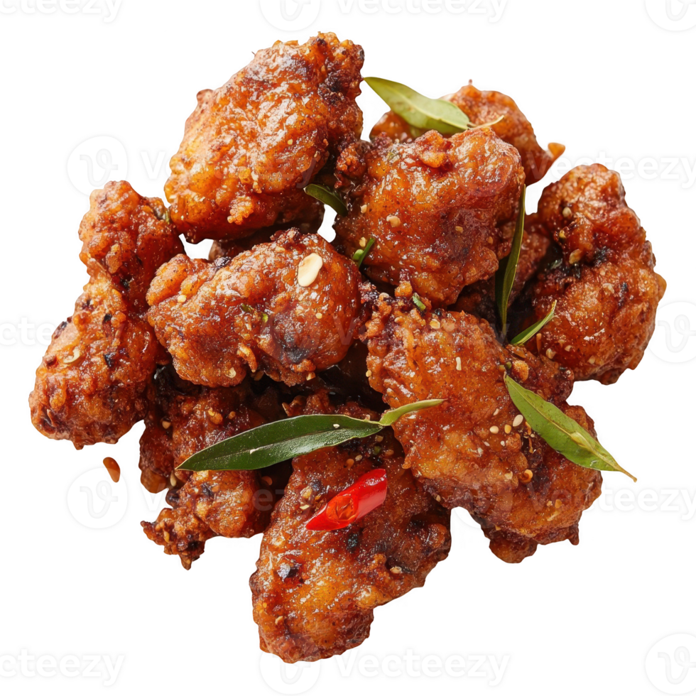 Chicken wings with sesame seeds and herbs png