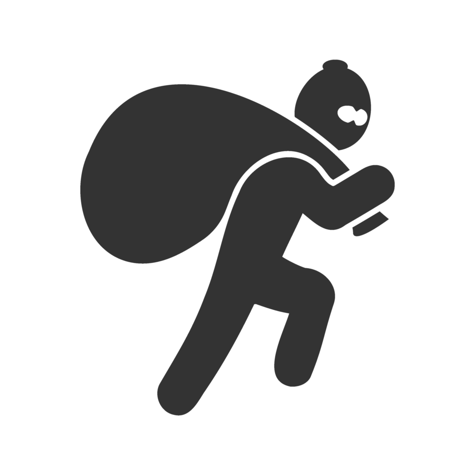 A man carrying a bag on his back png