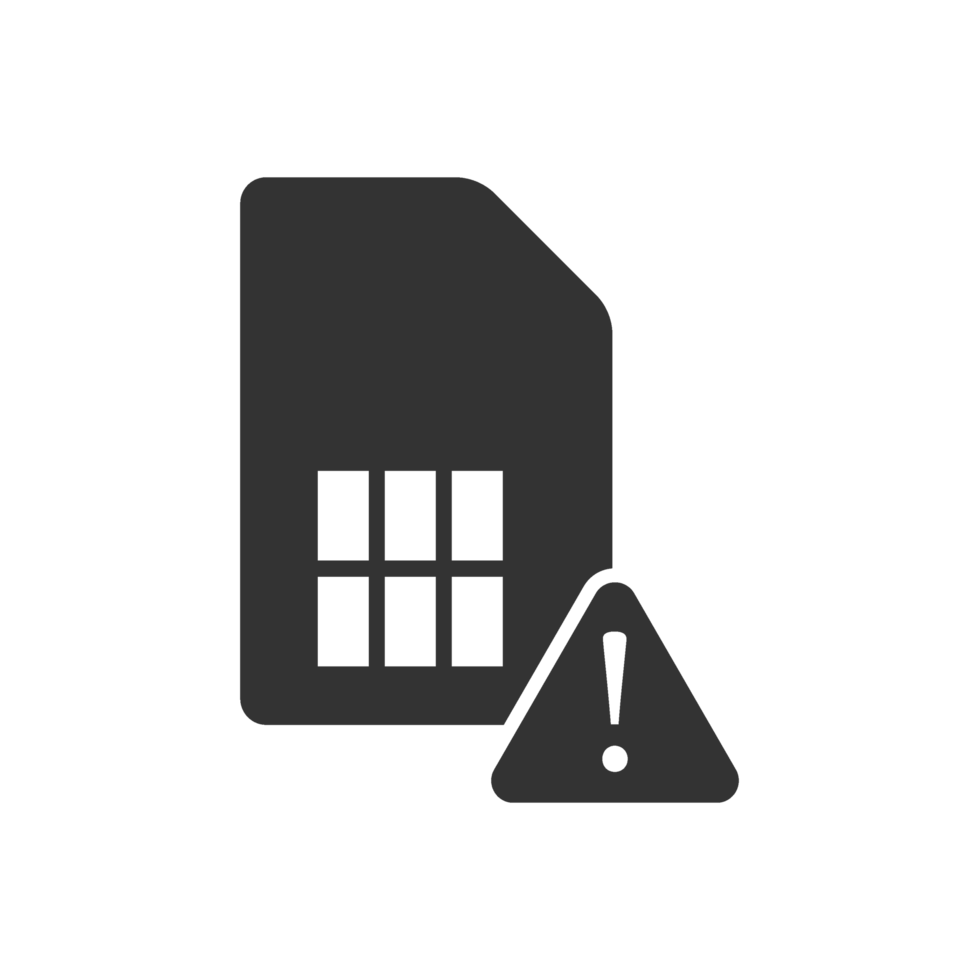 A black and white image of a file with a warning sign png