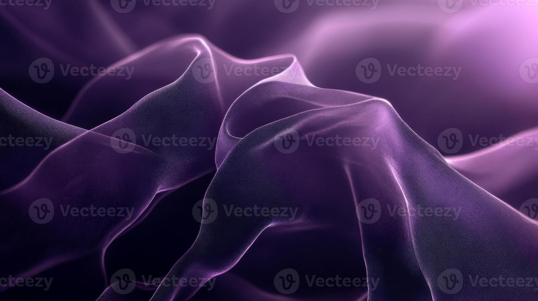 Abstract flowing purple fabric texture, delicate waves with depth and subtle light gradients photo