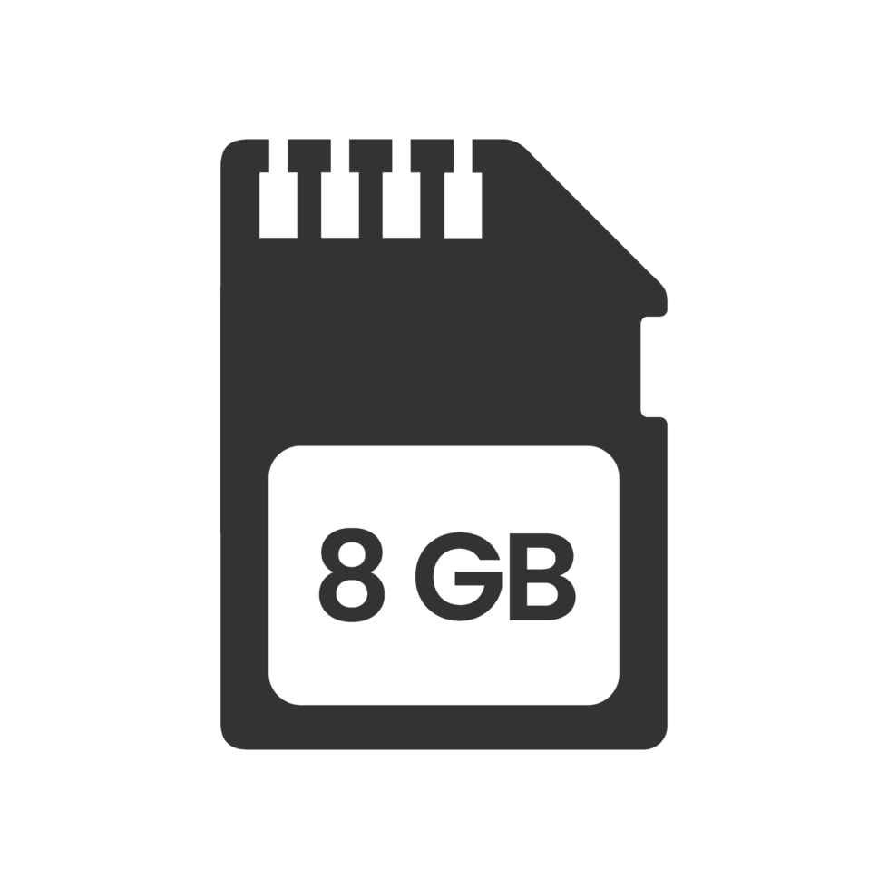 8gb micro sd card icon png
