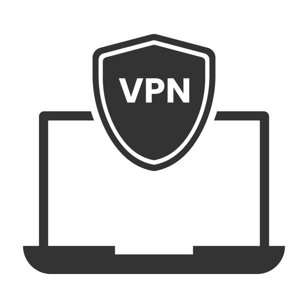 The vpn icon on a laptop png