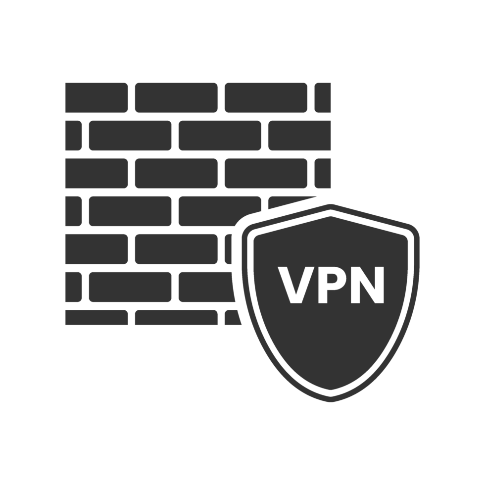 The vpn icon with a brick wall and a shield png