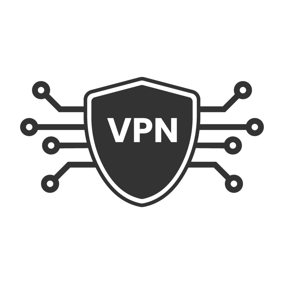 The vpn shield logo png